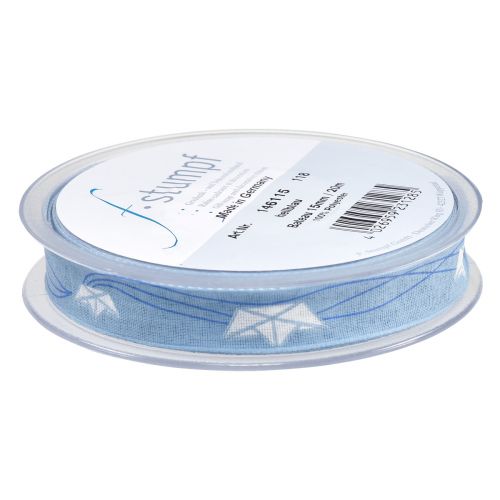 Product Gift ribbon blue ship ribbon maritime 15mm 20m