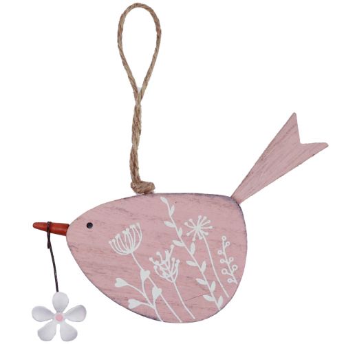 Product Decorative bird spring decoration hanging decoration wood pink 15×8.5cm