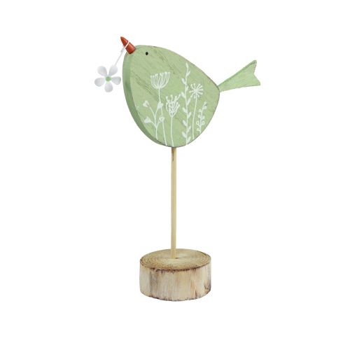 Floristik24 Decoration Bird Table Decoration Easter Wooden Decoration Mint 18x13.5cm 4 pcs