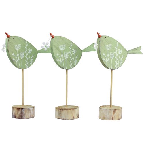 Product Decorative bird table decoration Easter wooden decoration decorative figure 24.5cm 3 pieces