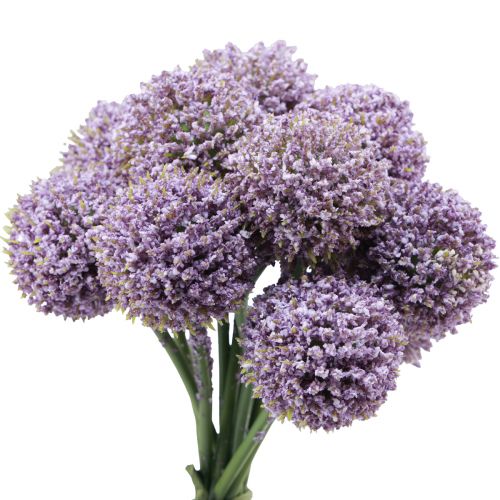 Floristik24 Artificial Flowers Ball Flower Allium Artificial Violet 25cm 12 Pcs