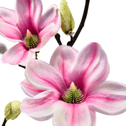 Product Artificial Flower Magnolia Branch Magnolia Artificial Pink 59cm 3pcs