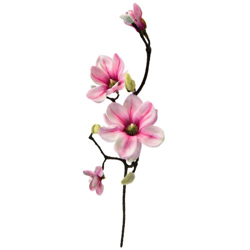 Product Artificial Flower Magnolia Branch Magnolia Artificial Pink 59cm 3pcs