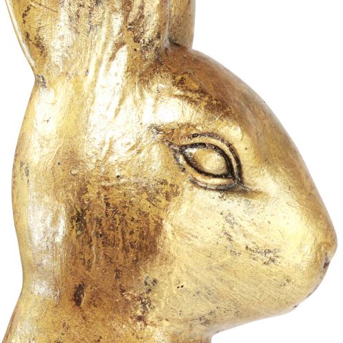 Floristik24 Decorative Easter Bunny Gold Easter Decoration Rabbit Sitting Antique H50cm