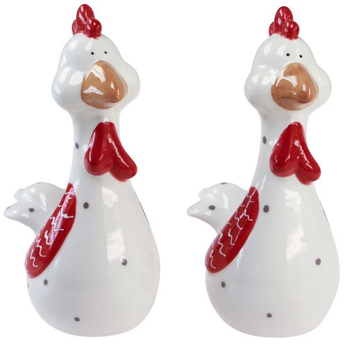 Floristik24 Decorative chickens Easter decoration figures 18.5cm 2pcs