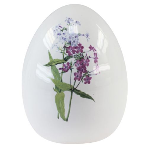 Product Ceramic Easter eggs decoration with floral decoration 12cm 3pcs