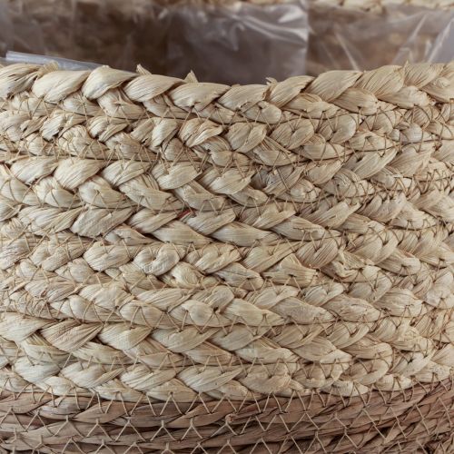 Product Basket with handles, planter, seagrass, jute, Ø23cm H20cm, boho chic, urban jungle decor