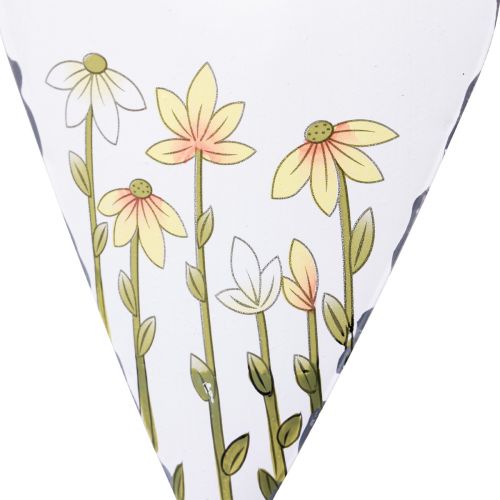 Product Hearts Metal White for Hanging Country Style 14×1.5×20cm 2 pcs