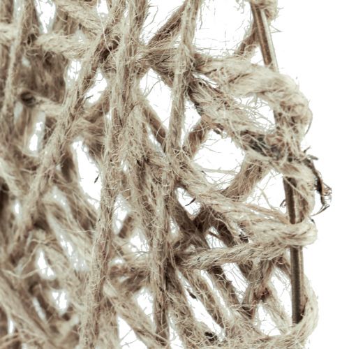 Floristik24 Decorative ring wreath covered with metal natural fiber summer decoration Ø30cm