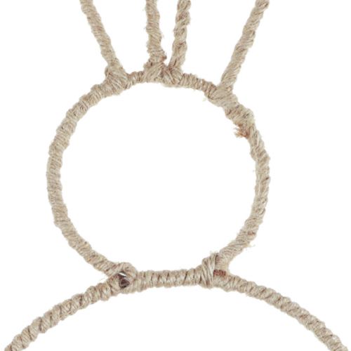 Product Easter bunny decoration loop natural Easter decoration bunny 20×40cm 4pcs