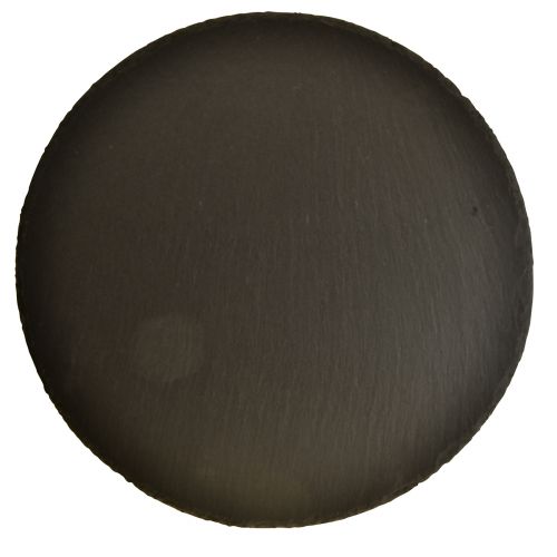 Floristik24 Natural slate plate round stone tray black Ø15cm 6pcs