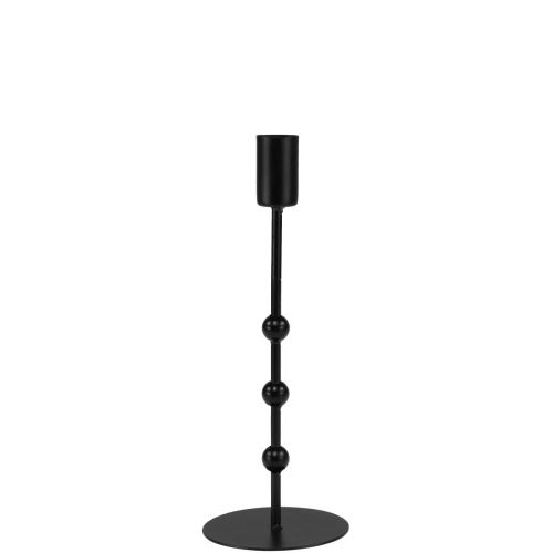 Stick candle holder candlestick black metal Ø7cm H19.5cm