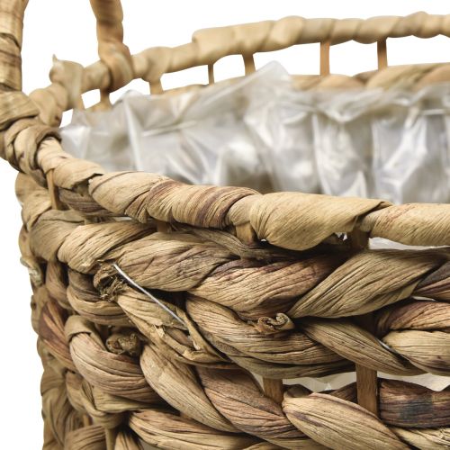 Product Set of 2 plant baskets made of seagrass and water hyacinth Ø31/26cm - decorative basket, flower basket, storage, eco-friendly, natural