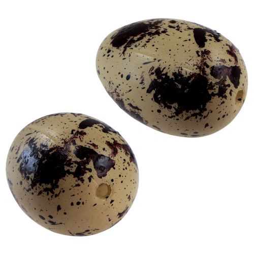 Floristik24 Artificial Quail Eggs Decorative Eggs Green Plastic 4cm 24 pcs