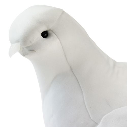 Floristik24 Wedding decoration dove white wedding doves with clip 31,5cm