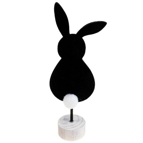 Stand table decoration Easter bunny decoration felt black 50cm