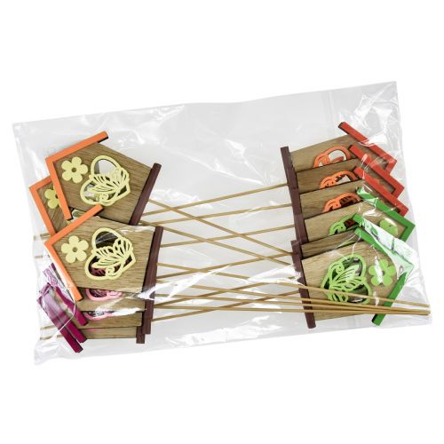 Product Flower Stick Spring House Butterfly Flower 8.5cm 12 pcs