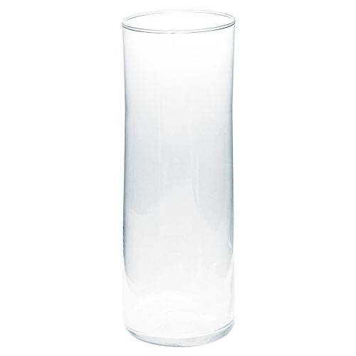 Tall glass vase conical flower vase glass 30cm Ø10.5cm