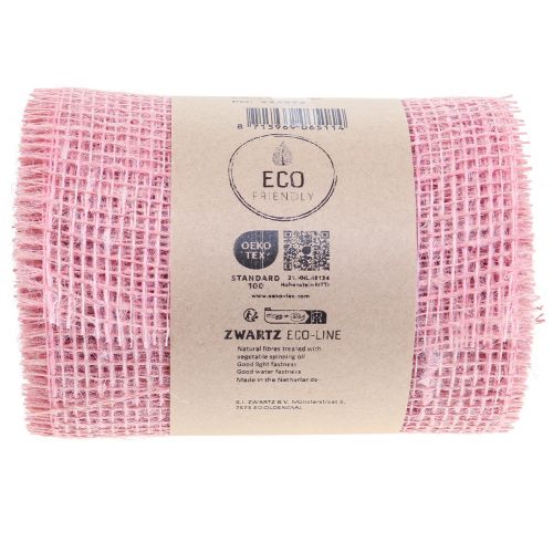 Product Table runner jute table ribbon jute ribbon light pink 15cm 10m