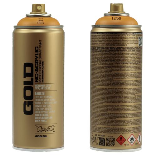 Product Spray Paint Lacquer Spray Ochre Montana Gold Terra Matt 400ml
