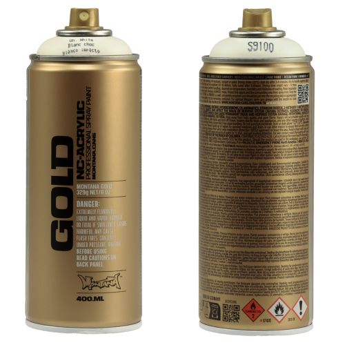 Product Spray Paint White Paint Spray Montana Gold Shock White 400ml