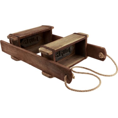 Floristik24 Brick shape wooden planter box wooden box hanging basket H60cm