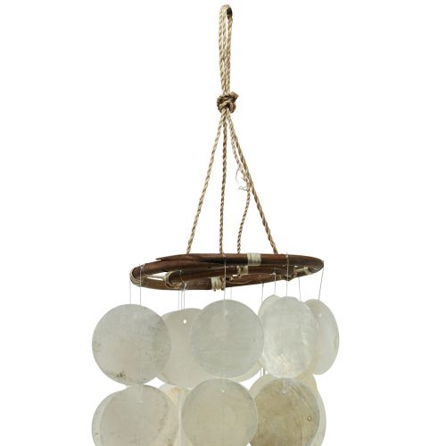 Floristik24 Capiz wind chime hanging decoration shells mother-of-pearl discs 95cm
