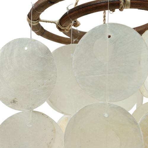 Floristik24 Capiz wind chime hanging decoration shells mother-of-pearl discs 95cm