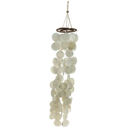 Floristik24 Capiz wind chime hanging decoration shells mother-of-pearl discs 95cm