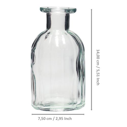 Product Bottle vase glass vase high Ø7.5cm H14cm