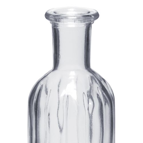 Floristik24 Bottle vase, glass vase, tall vase, clear, Ø7.5cm, H19.5cm, 2 pieces