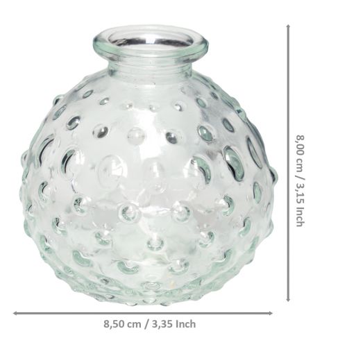 Product Small glass vase ball vase vase clear Ø8.5cm H8cm
