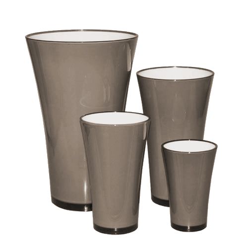 Product Vase “Fizzy” platinum gray Ø13.5cm to approx. Ø28.5cm 1 pc