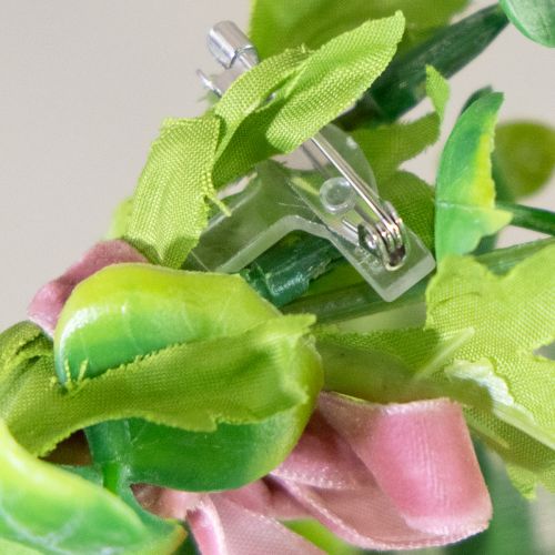 Product Wedding lapel pins transparent/silver 5 cm 50 pieces