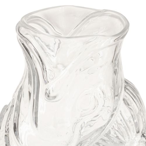 Product Glass vase in a decorative fish shape for harmonious room design, 24.5cm