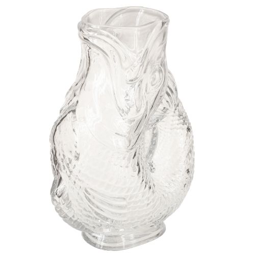 Floristik24 Glass vase in a decorative fish shape for harmonious room design, 24.5cm