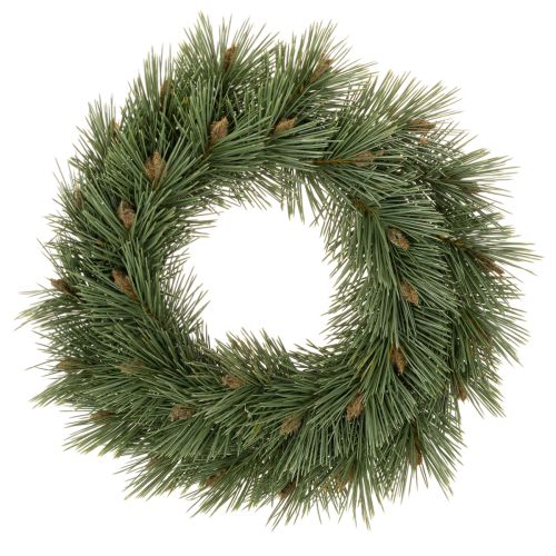 Artificial wreath of pine branches with small cones, 40cm