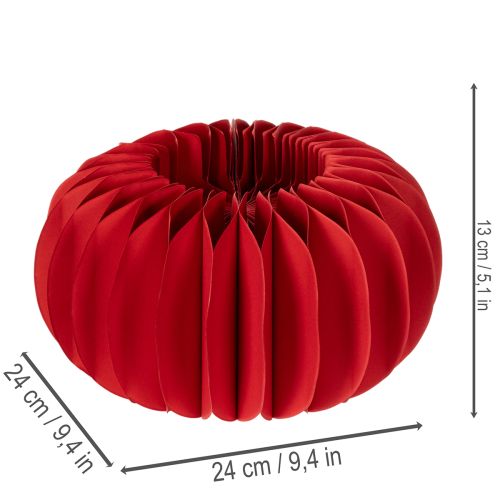 Paper decoration honeycomb paper pumpkin round modern table decoration 24cm 4pcs | Floristik24.ie