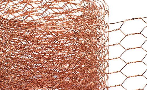 Floristik24 Hexagon braid 50mm 5m copper