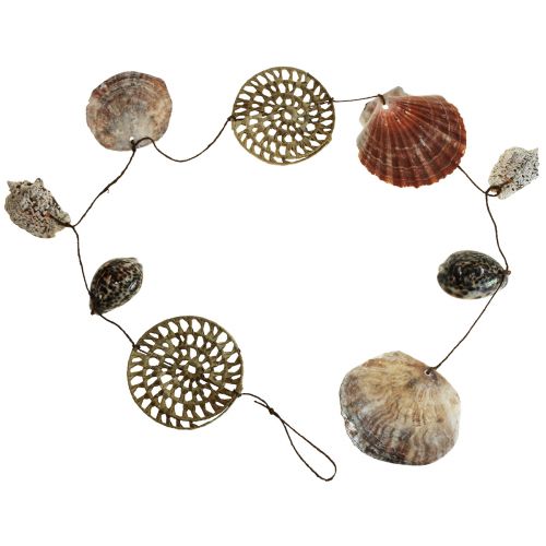 Product Maritime decorative wall decoration, shell garland, maritime garland L125cm
