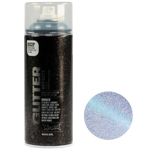 Floristik24.ie Glitter Spray Montana Effect Spray Paint Blue Cosmos