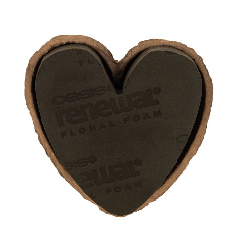 Floral foam heart OASIS® Renewal® Floral Foam Biolit® 18cm 2pcs