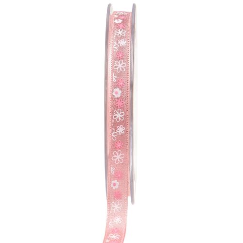 Gift ribbon flowers decorative ribbon pink ribbon 10mm 15m