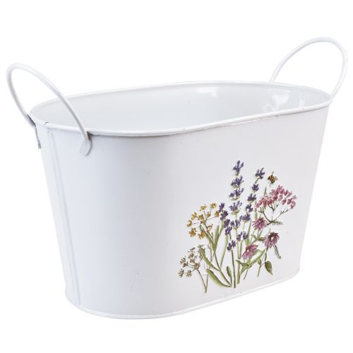 Floristik24 Flower bowl made of metal plant bowl planter 27×16×15.5cm