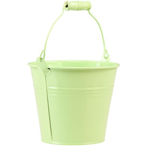 Product Bucket with handle planter metal pastel Ø14cm H12cm 6pcs