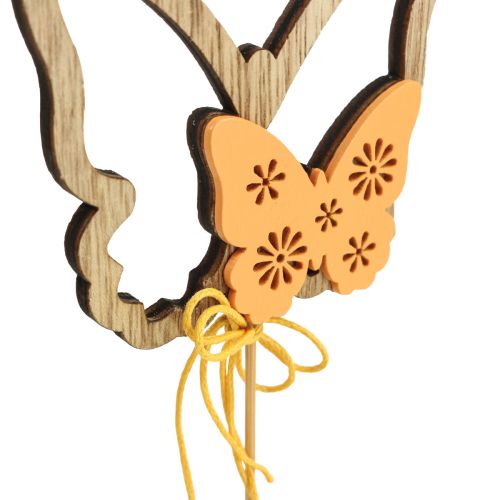 Flower plug butterfly decorative plug wood 8.5x7cm 12 pieces