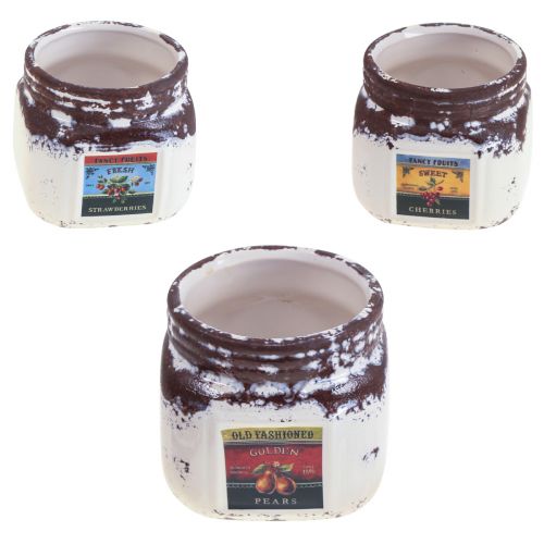 Product Cachepot ceramic kitchen decoration jam pot 7×7.5cm 3pcs