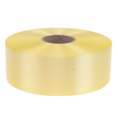 Curling ribbon gift ribbon ribbon light yellow 50mm 100m
