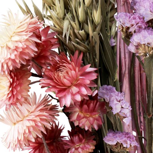 Product Dried flower bouquet straw flowers beach lilac pink 58cm
