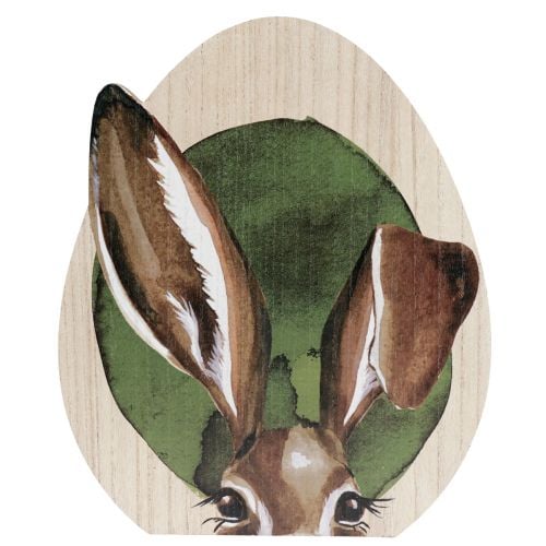 Easter decoration wooden bunnies decoration natural colored 33cm×45cm